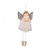 Závesný biely anjel na vianočný stromček, KSN82B