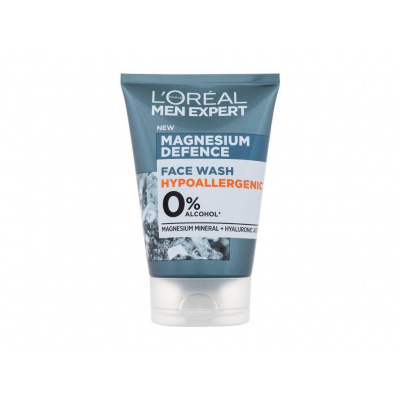 L&apos;Oréal Paris Men Expert Magnesium Defence Face Wash (M) 100ml, Čistiaci gél