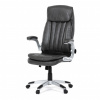 Autronic Kreslo kancelárske, šedá ekokoža, hojdací mechanizmus KA-F1218 GREY