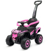BABY MIX Odrážadlo Ruggy s vodiacou tyčou baby pink 8596164164211