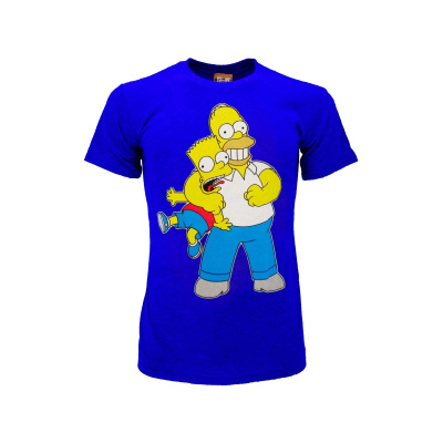 The Simpsons (Simpsonovci) Homer a Bart tričko modré detské - SKLADOM