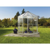 Skleník Vitavia Hera 4500 kombinácia skla a polykarbonátu 253x212 cm hliník vr. základového rámu