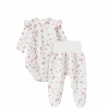 Zavinovacie body + polodupačky, 2D sada, Amélia, biela/ružová MBaby
