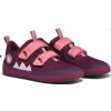 Affenzahn detské barefoot topánky Sneaker Cotton Lucky Otter ružová vínová