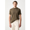 Karl Lagerfeld basic tričko pánske bavlnené s elastanom 563221.755042 zelená M