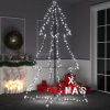 zahrada-XL Vianočný stromček, kužeľ, 240 LED, dovnútra aj von 118x180 cm 328583