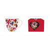 DUO - Hrnček 460ml COLORFUL HEARTS 1 v darčekovej krabičke, porcelán
