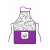 Banquet zástera s vreckom Lavender fialová