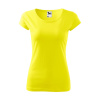 MALFINI Tričko Pure 122, krátký rukáv, dámské MAL-1229613 S Citronová