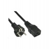 PremiumCord napájecí kabel IEC 320 C19 na CEE7, délka 2,7m (kpspa)