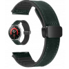 TMAVOZELENÝ MAGNETICKÝ REMIENOK S OPASKOM 20 MM PRE HODINKY SAMSUNG AMAZFIT GARMIN