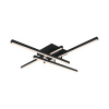 Dizajnové stropné svietidlo 38W LED 4000K 4100lm 850*850*105MM čierne VT-7915 (V-TAC)