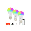 Smart LED žárovka E27 11W RGB plus CCT IMMAX NEO 07733CDO WiFi Tuya sada 3ks