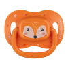 Canpol babies cumlík silikon symetrický Cute animals 1ks oranžová