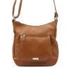 MiaMore Kožená crossbody dámska kabelka hnedá