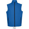SOL´S RACE BW / Pánska 2-vrstvová softshellová vesta - royal blue XL