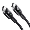 Pružinový kábel USB-C na USB-C Mcdodo CA-7860 1,8 m (čierny) 6921002678605