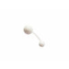 Silikónový piercing banán 1,6 x 10mm - 5ks Veľkosť: Bílá 1,6 x 10mm