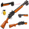 REVOLVER NA PLASTOVÉ GULIČKY PIŠTOĽ PUŠKA S LASEROM IMITÁCIA ZBRANE