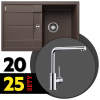 BLANCO SET 09-A 25 METRA 45 S káva + MILA chróm