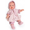 Realistická panenka Antonio Juan - holčička - Petit Palbritas v pruhovaných šatech (Petit Palabritas Caperucita Roja)