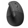Logitech Lift Vertical Ergonomic Mouse, graphite/black 910-006473
