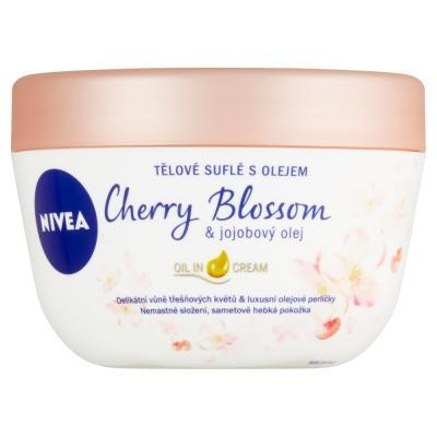 NIVEA Cherry Blossom & Jojoba Oil, Telové suflé olej čerešňový kvet & jojobový olej, 200ml