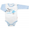 Body dlhý rukáv s vtipným textom Baby Nellys Když nespím já tak nespí nikdo! chalan