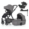 PETITE&MARS Kočík kombinovaný ICON 2v1 Dove Grey LITE RWS + CYBEX Aton B2 i-Size + základňa