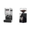Gaggia Classic E24, stainless steel + Eureka Mignon Silenzio 55, CR black