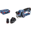 Bosch Professional GHO 12V-20 hoblík na akumulátor vr. 2x aku, + púzdro Širka hobľovania: 56 mm 12 V 3 Ah Hĺbka drážky: 17 mm; 06015A7001