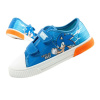 Detská športová obuv Leomil Sonic ľahké tenisky na suchý zips modré červené 28