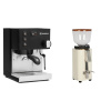 Rancilio Silvia E, black + ECM C-Manuale 54, cream, oliva