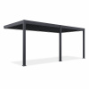 Pergola ku stene s osvetlením ELEGANCE WALL AUTOMATIC 3x6 antracit - Gutroof