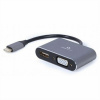 GEMBIRD Grafický adaptér Cablexpert A-USB3C-HDMIVGA-01 USB sivý