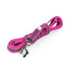 Julius K9 Color & Grey Supergrip Leash With Handle Pink - výcvikové vodítko s rukoväťou, ružové, protišmykové - 300cm/20mm