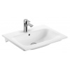 Geberit Selnova Square umývadlo 60x48 cm obdĺžnik umývadlo na nábytok-vstavané umývadlo biela 500.994.00.1