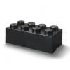 LEGO® úložný box 8 25 x 50 x 18 cm čierna