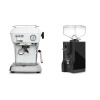 Ascaso Dream ONE, Cloud White + Eureka Mignon Specialita, BL black