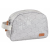 Kozmetická taštička Toiletry Pouch Beaba Tiny Dots so zipsom sivá s bodkami