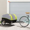 vidaXL Vozík za bicykel, čierno zelený 45 kg, železo 94137