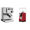 Rancilio Silvia E + Eureka Mignon Bravo, CR ferrari red