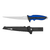 MUSTAD 7inch 4116 STAINLESS STEEL FILLET KNIFE - POLISHED BLADE FINISH BLUE
