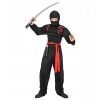 KOSTÝM SUPER NINJA ČERVENÝ PÁS 158