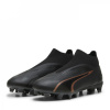 Puma Ultra Match Laceless Firm Ground Football Boots Black/Rose 8 (42)