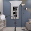 Podlahová lampa VidaXL E14 100 W čierna