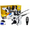 LEAN TOYS Dinosaurus Tyrannosaurus Robot Interaktívny diaľkovo ovládaný K18 programovací biely
