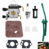 KARBURÁTOR PRE KOSAČKU STIHL FS38 FS45 FS55 FS80 FS85 + TESNENIA + KÁBLOVÁ PUMPA