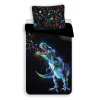 Jerry Fabrics Obliečky fototlač Dinosaur Black 140x200, 70x90 cm