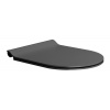 GSI WC sedátko, SLIM, Soft Close, Quick Release, čierna mat/chróm MS86CSN26